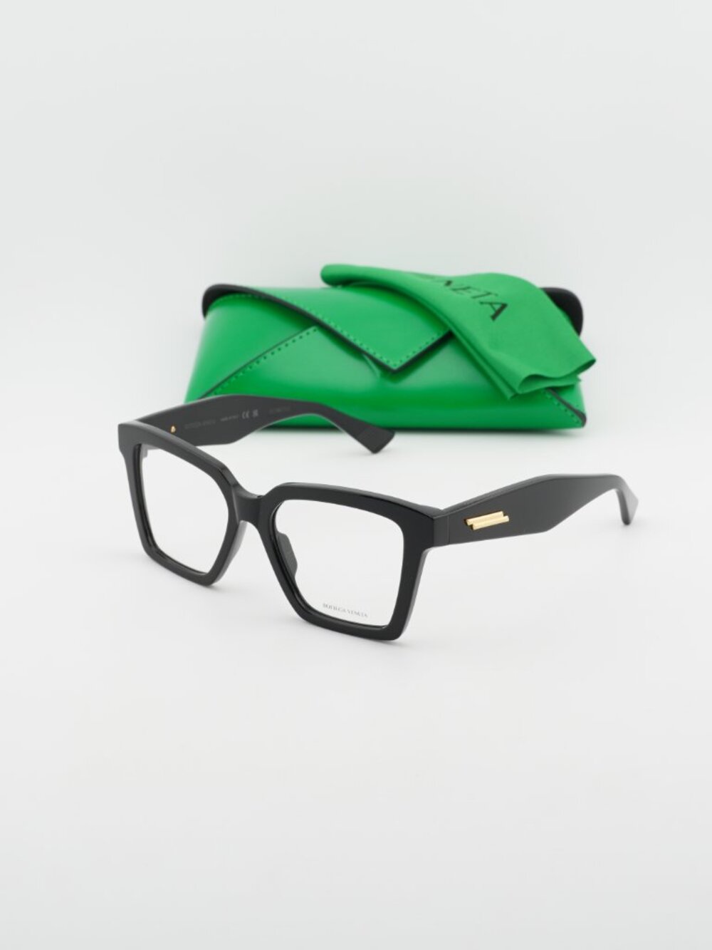 Bottega Veneta BV1458O 001 Square Eyeglasses 52mm – Black